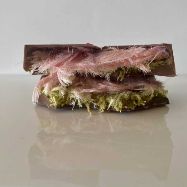 Turkish cotton candy & pistachio half bar
