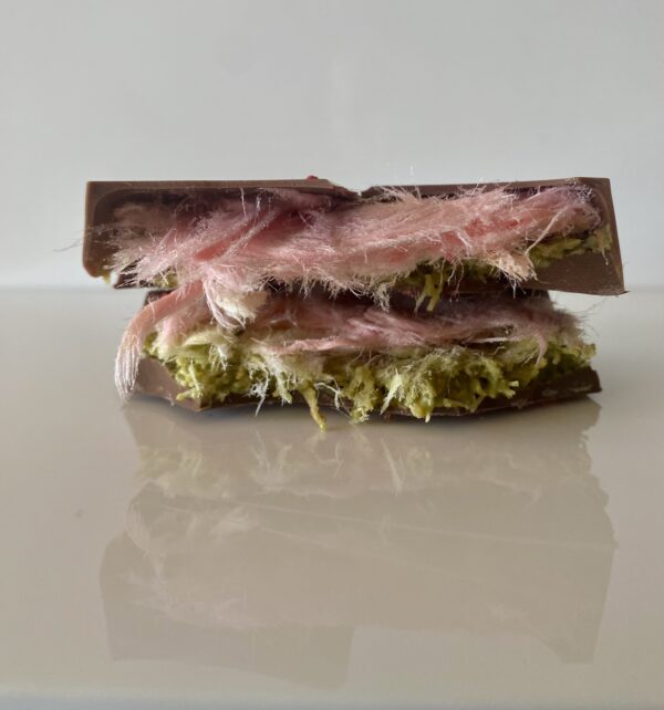 Turkish cotton candy & pistachio half bar