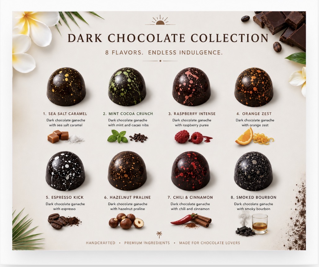 Dark Chocolate August collection Available on 8/1