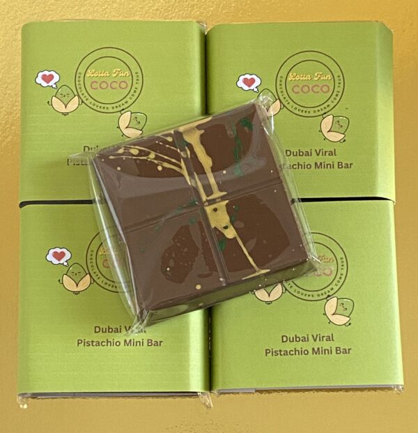 Mini Viral Dubai Pistachio and Kanafeh Bar