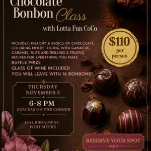 Chocolate Bonbon Making Class in Fort Myers (Nov 5)